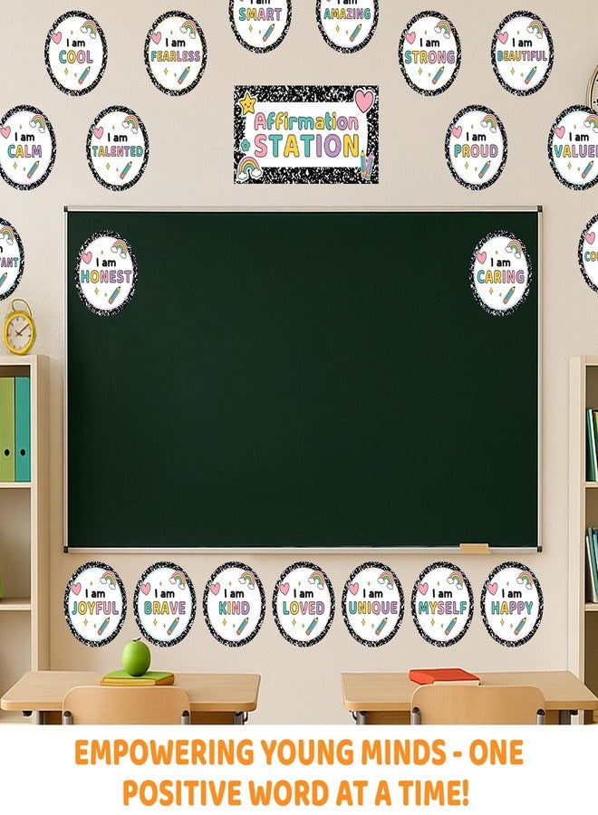 مجموعات لوحات إعلانات دفاتر التكوين، ركن عبارات التأكيد الإيجابية لتزيين الصف، ديكورات لوحات إعلانات بوهيمية، لوازم العودة إلى المدرسة، لوازم المعلمين، عروض للمعلمين - Image 4